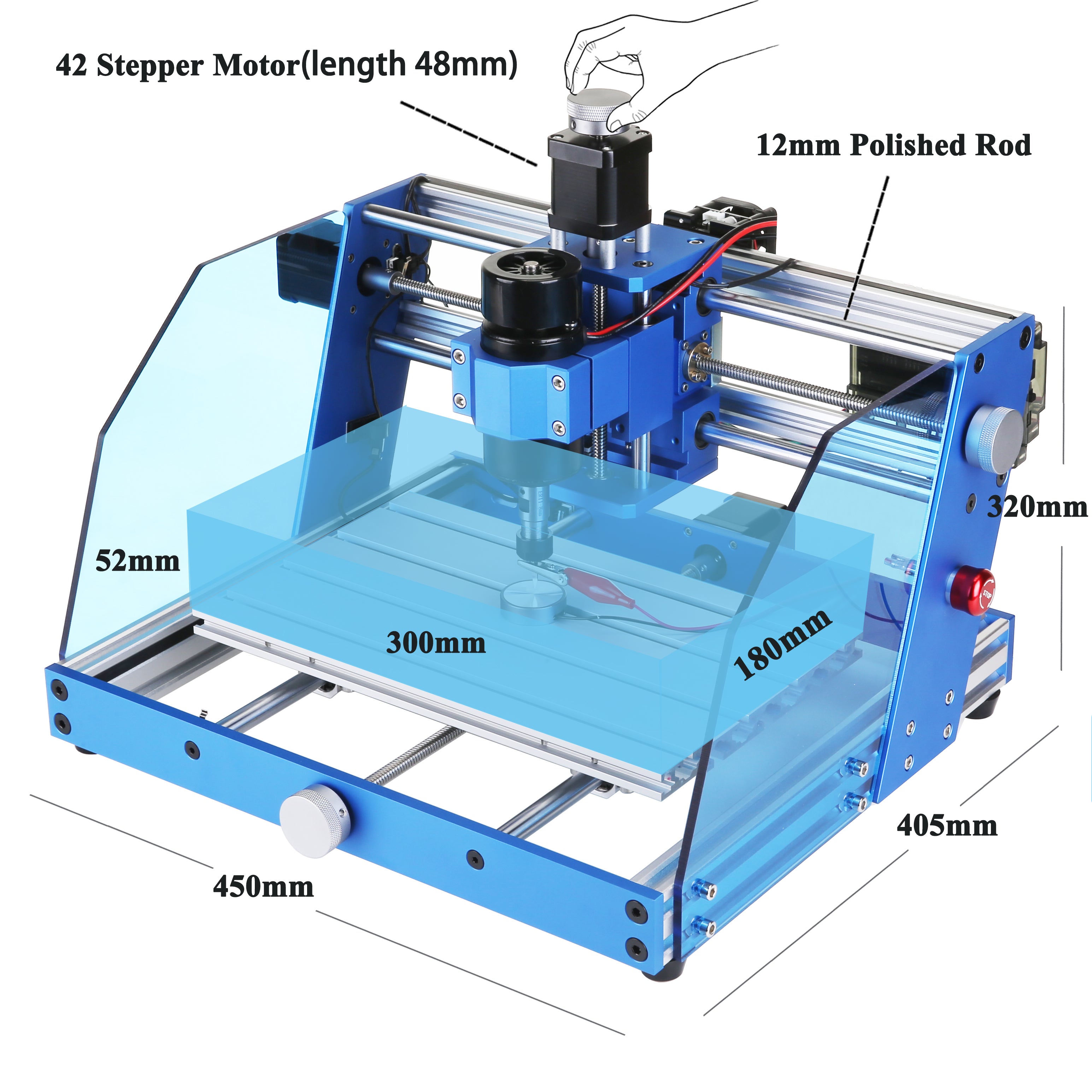 Mostics cnc clearance router